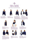 Personalised Plum Purple Pure Cashmere Button Poncho