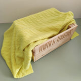 Personalised Yellow Pure Cashmere Baby Blanket