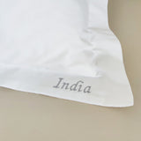 Personalised White Cotton 200TC Oxford Pillowcase