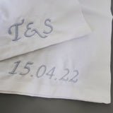 Personalised White Cotton 200TC Oxford Pillowcase