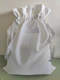 Personalised 100% Cotton Ribbon Drawstring Bag