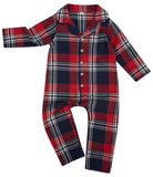 Baby Toddler Cotton Flannel Tartan PJ Set