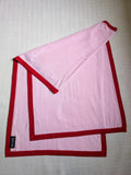 *NEW* Personalised Pink Red Border Pure Cashmere Wrap