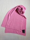 Pink Pure Cashmere Ribbed Scarf