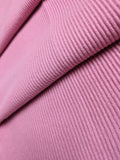 Pink Pure Cashmere Ribbed Scarf