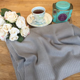 Personalised Grey Pure Cashmere Wrap