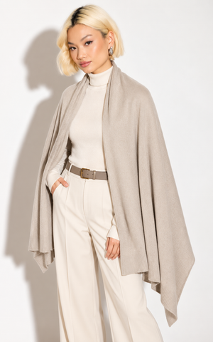 Personalised Oatmeal Pure Cashmere Wrap