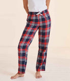 Women Tartan Cotton Flannel Tartan Lounge Pants
