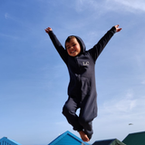 Personalised Kids Hooded All in One Onesie