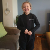 Personalised Kids Hooded All in One Onesie