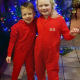 Personalised Kids Hooded All in One Onesie