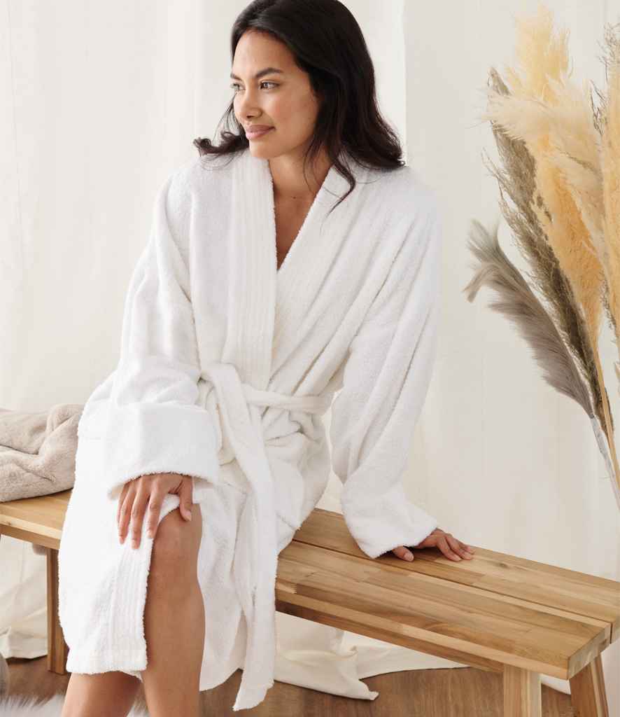 Personalised Unisex White Towelling Robe Mimi & Thomas Personalised Unisex White Towelling Robe Mimi & Thomas