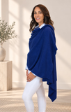 Personalised Navy Pure Cashmere Wrap