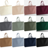 Personalised Cotton Canvas Oversized Bag