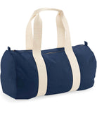 Personalised Organic Cotton Canvas Barrel Bag