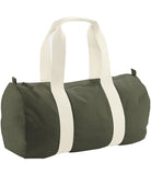 Personalised Organic Cotton Canvas Barrel Bag