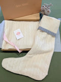 Personalised Ivory Pure Cashmere Christmas Stocking