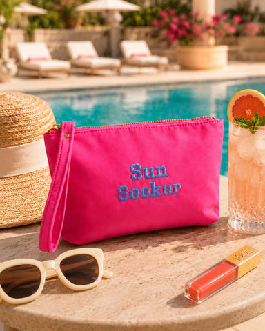 Personalised Neon Wristlet Clutch