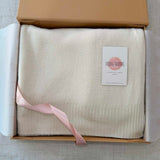 Personalised Ivory Pure Cashmere Wrap