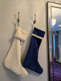 Personalised Ivory Pure Cashmere Christmas Stocking