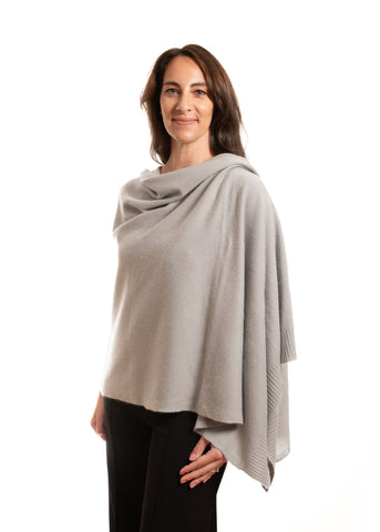 Personalised Grey Pure Cashmere Wrap
