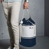 Personalised Nautical Canvas Duffle Bag