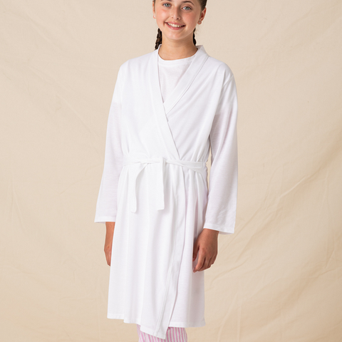 Personalised Kids White Robe