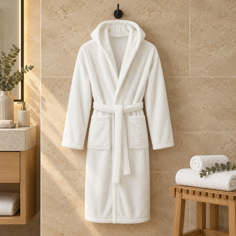Personalised Unisex Hooded Towelling Robe