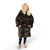 Personalised Sherpa Fleece Children Oversized Hoodie Blanket