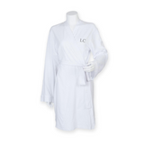 Personalised White Cotton Robe