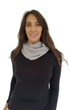 Personalised Grey Pure Cashmere Cable Knit Snood