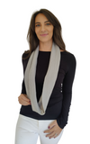 Personalised Grey Pure Cashmere Cable Knit Snood