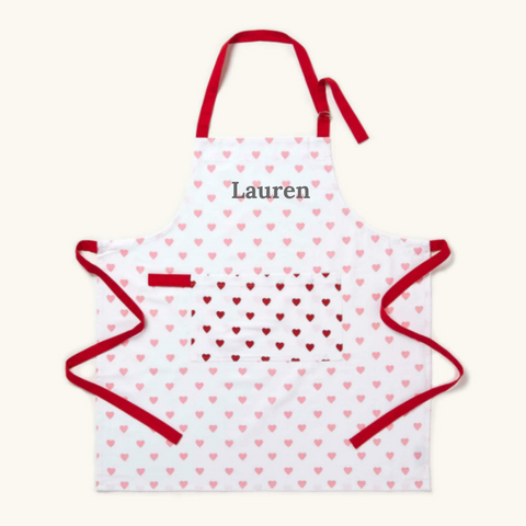 Personalised Love Hearts Apron