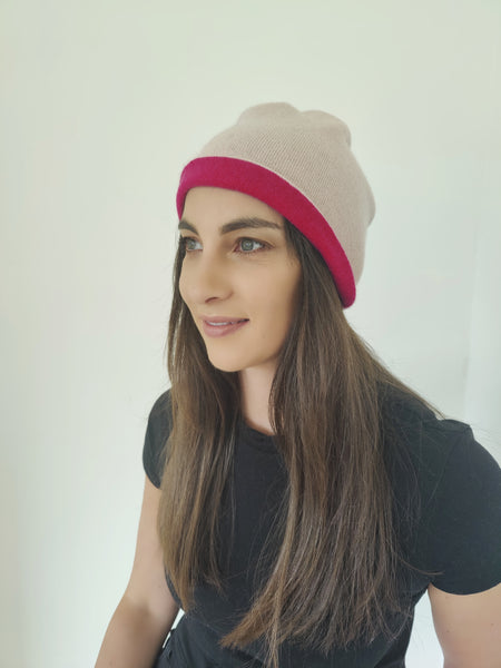 Cashmere Reversible Beanie