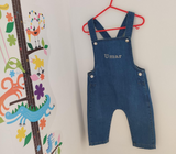 Personalised Baby Denim Dungarees