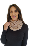 Personalised Taupe Pure Cashmere Cable Knit Snood