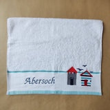 Personalised Cotton Beach Huts Towel