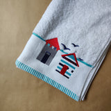 Personalised Cotton Beach Huts Towel