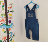 Personalised Baby Denim Dungarees