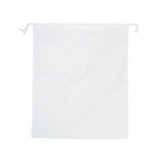 White Pure Cotton Travel Drawstring Bag