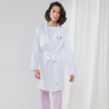 Personalised White Cotton Robe