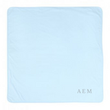 Personalised Blue Cotton Baby Blanket