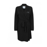 Personalised Black Cotton Robe