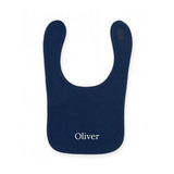 Personalised Navy Cotton Bibs