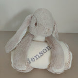 Personalised Bunny Plush Toy with Blanket