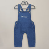 Personalised Baby Denim Dungarees