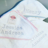 Personalised Baby Cotton Hooded Towel