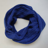 Personalised Navy Pure Cashmere Cable Knit Snood