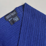 Personalised Navy Pure Cashmere Cable Knit Snood