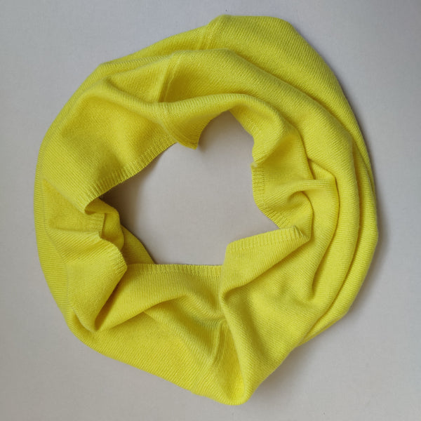 Personalised Yellow Pure Cashmere Kids Snood